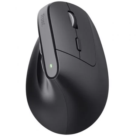 Trust Bayo+ Ratón Vertical Ergonómico Inalámbrico Negro